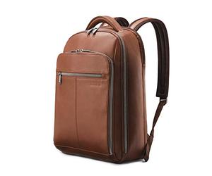Samsonite Classic Leather Backpack, Cognac, One Size, Classic Leather Backpack