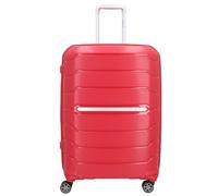 Samsonite Flux - Spinner M, Expandable Suitcase, 68 cm, 75/85 L, Red (Red)