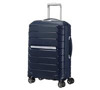 Samsonite Flux Spinner Cabin Suitcase, 55 cm | Navy Blue, expandable hardside suitcase, 55H x 40W x 20D cm, 37/44 L, 2.7 kg, with TSA lock and smooth-rolling spinner wheels
