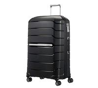 Samsonite Flux Spinner Check-in Suitcase, 75 cm | Black, expandable hardside suitcase, 99/111 L, with smooth-rolling spinner wheels and U-shaped zip divider with pocket