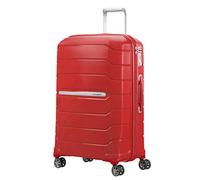 Samsonite Flux - Spinner M, Expandable Suitcase, 68 cm, 75/85 L, Red (Red)