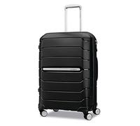Samsonite Freeform Hardside Expandable with Double Spinner Wheels, Black, Checked-Medium 24-Inch