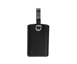 Samsonite Global TA - Luggage Tag, tag for suitcases and Bags, with Adjustable Strap, Address Card, Privacy Flap, Black
