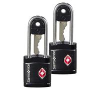 Samsonite Global TA - TSA key lock (set of 2), secure luggage lock for suitcases & bags, Black