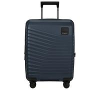 Samsonite Intuo Spinner Cabin Suitcase, 55 cm | Blue, expandable hardside suitcase, 55H x 40W x 20D cm, 39/45 L, 2.3 kg, with TSA lock and interior cross straps
