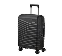 Samsonite Intuo Spinner Cabin Suitcase, 55 cm | Black, expandable hardside suitcase, 55H x 40W x 20D cm, 39/45 L, 2.3 kg, with TSA lock and interior cross straps
