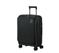 Samsonite Intuo Spinner Cabin Suitcase, 55 cm | Black, expandable softside suitcase, 55H x 40W x 23D cm, 42/48 L, 2.7 kg, with TSA lock and interior cross straps