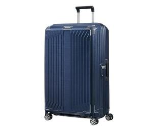 Samsonite Lite-Box - Premium Hard-Shell Suitcase, Large 75 cm, 4-Wheel Suitcase, Lightweight, TSA Lock, 98L - 3.10 kg - Blue (Deep Blue)