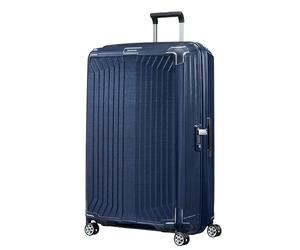 Samsonite Lite-Box - Premium Hardshell Suitcase Extra Large 81 cm, Spinner with 4 Wheels, Lightweight, TSA Lock, 124L - 3.50 KG - Blue (Deep Blue)