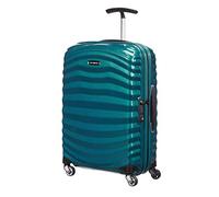 Samsonite Lite-Shock Spinner Cabin Suitcase, 55 cm | Petrol Blue, hardside suitcase, 55H x 40W x 20D cm, 36 L, 1.7 kg, with Curv material and shock-absorbing shell