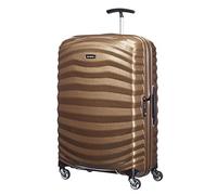 Samsonite Lite-Shock Spinner Check-in Suitcase, 69 cm | Sand, hardside suitcase, 69H x 47W x 29D cm, 73 L, 2.3 kg, with Curv material and shock-absorbing shell
