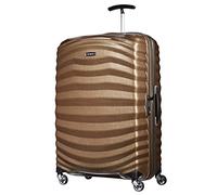 Samsonite Lite-Shock Spinner Check-in Suitcase, 75 cm | Sand, hardside suitcase, 75H x 51.5W x 31D cm, 98.5 L, 2.5 kg, with Curv material and shock-absorbing shell