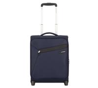 Samsonite Litebeam Upright Underseat Suitcase, 45 cm | Midnight Blue, softside suitcase, 45H x 35W x 20D cm, 26 L, 1.6 kg, with TSA lock