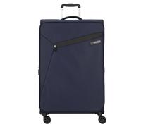 Samsonite Litebeam 4 wheels Trolley 77 cm with expansion pleat blue