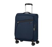 Samsonite Litebeam Spinner Cabin Suitcase, 55 cm | Midnight Blue, softside suitcase, 55H x 40W x 20D cm, 39 L, 1.8 kg, with TSA lock