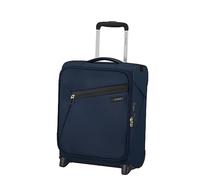 Samsonite Litebeam Upright Underseat Suitcase, 45 cm | Midnight Blue, softside suitcase, 45H x 35W x 20D cm, 26 L, 1.6 kg, with TSA lock and made with recycled materials