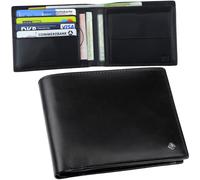 SAMSONITE Men'S Flat Wallet Leather RFID Classic XLN SLG, Black 12.2x9.7x2cm