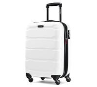 Samsonite Omni Pc Hardside Expandable Luggage, White, Carry-On 20-Inch, Omni Pc Hardside Expandable Luggage with Spinner Wheels