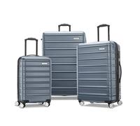 Samsonite Omni, Slate Blue, 3-Piece Set (Carry on/Medium/Large), Omni 2 Hardside Expandable Luggage with Duel Spinner Wheels