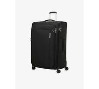 Samsonite Ozone Black Respark Spinner Soft Case 4 Wheel Recycled-plastic Suitcase 82cm