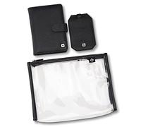 Samsonite Passport Cover and Luggage Tag Giftset, One Size, Black, Black, One Size, A Passport Holder That Acts as a Mini Wallet, a Luggage Tag to Identify Your Bags