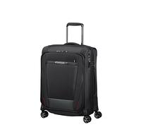Samsonite Pro-DLX 5 Spinner Cabin Suitcase, 55 cm | Black, expandable softside suitcase, 55H x 40W x 23D cm, 51.5 L, 3.2 kg, with TSA lock and front pocket with quick access