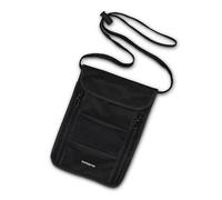 Samsonite RFID Neck Pouch - Lightweight and Durable Nylon RFID Protection Technology - Blocks RFID Signals Encoded in Passports, IDs & Credit Cards, Black, Organization Accessories