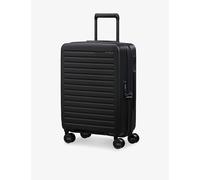 Samsonite Samsonite Stackd Spinner Hard Case 4 Wheel Plastic Cabin Suitcase 55cm Black
