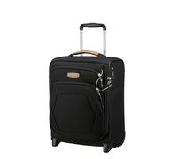 Samsonite Spark SNG 2 Upright Underseat Suitcase, 45 cm | Black 2, softside suitcase, 45H x 36W x 20D cm, 29 L, 2 kg, with TSA lock, recessed double wheels and interior cross straps