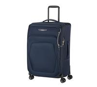 Samsonite Spark SNG Eco - Softside Suitcase 67 cm Medium - Trolley Suitcase with 4 Wheels, TSA Lock, Lightweight & Expandable - Blue (Midnight Blue)