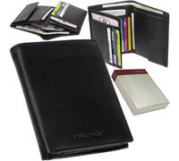 Samsonite SUCCESS SLG Men’s Leather Wallet Purse Black Front Flap