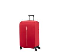 Samsonite TA Revolution - Foldable protective cover for size L suitcases, suitcase cover suitable for 75-79 cm, travel suitcase protection, with reflective detail, Red