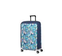 Samsonite TA Revolution - Foldable protective cover for suitcases, size M, suitcase cover suitable for 66-69 cm, travel suitcase protection, with reflective detail, multicoloured (City print)