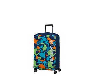 Samsonite TA Revolution - Foldable protective cover for suitcases, size M, suitcase cover suitable for 66-69 cm, travel suitcase protection, with reflective detail, multicoloured (Colorwave)