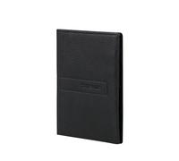 Samsonite TA Revolution Leather Passport Holder - RFID Protection Genuine Leather Case with 3 Credit Card Slots, Security Flap for Passport, Travel Accessories, Black