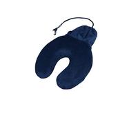 Samsonite TA Revolution - Memory Foam Travel Pillow with Pouch - Ergonomic Neck Pillow for Plane, Car & Train, Blue (Midnight Blue)