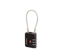 Samsonite TA Revolution - TSA Cable Lock with 3-Digit Combination, Secure Luggage Lock for suitcases & Bags, Black