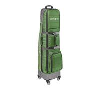 Samsonite The Protector Hardside and Softside Golf Travel Bag with Shark Wheels, Waterproof Exterior (Grass Green, One Size)