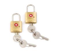Samsonite Travel Sentry 2-Pack Key Locks, Brass, 2 Pack, Travel Sentry 2-Pack Key Locks