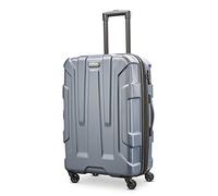 Samsonite Unisex-Adult Centric Hardside Expandable Luggage with Spinner Wheels, Blue Slate, Checked-Medium 24-Inch, Centric Hardside Expandable Luggage with Spinner Wheels
