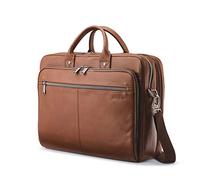 Samsonite Unisex-Adult Classic Leather Toploader Briefcase, Cognac, One Size, Classic Leather Toploader Briefcase