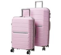 Samsonite Unisex-Adult Freeform Hardside Expandable with Double Spinner Wheels, Pink Rose, 2-Piece Set (21/28), Freeform Hardside Expandable with Double Spinner Wheels