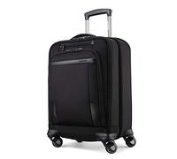 Samsonite Unisex-Adult Pro Travel Softside Expandable Luggage with Spinner Wheels, Black, Checked-Medium 25-Inch, Pro Travel Softside Expandable Luggage with Spinner Wheels