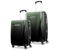 Samsonite Winfield 3 DLX Hardside Luggage with Spinner Wheels, Ombre Green, 2PC Set (CO/MED), Winfield 3 DLX Hardside Expandable Luggage with Spinners