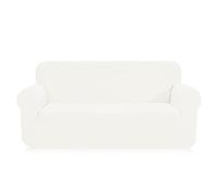 SAMSTEX Stylish Sofa Covers 4 Seater High Stretch 4 Seater Sofa Cover 1-Piece Sofa Slipcovers Thick Soft Sofa Protector Machine Washable Non-Slip Couch Covers (4 Seater, Off White)