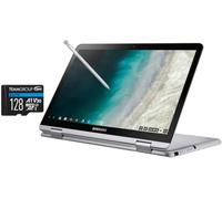 SAMSUNG 12.2" FHD 2-in-1 Touchscreen Chromebook Plus Laptop (Intel Celeron 3965Y 2-Core, 4GB RAM, 192GB Storage (64GB SSD+128GB Micro SD Card), Stylus Pen, Wireless Mouse, WiFi, Bluetooth, Chrome OS)