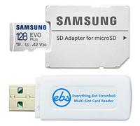 Samsung 128GB Evo Plus Micro SDXC Memory Card Class 10 (MB-MC128KA) Works with Samsung Galaxy J7 (2018), J7 Star, J7 V (2018) Phones Bundle with (1) Everything But Stromboli MicroSD/SD Card Reader