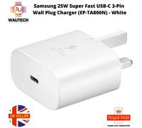 Samsung 25W Super Fast Charge USB-C 3-Pin Wall Plug Charger (EP-TA800N) -White