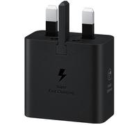 Samsung EP-T2510NBEGGB. Charger type: Indoor Power source type: USB Charger compatibility: Universal. Input voltage: 100 - 240 V Maximum output voltage: 11 V. USB Type-C ports quantity: 1 Fast charging. Product colour: Black
