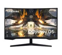Samsung 27" Odyssey G55A QHD 165Hz 1ms FreeSync Curved Gaming Monitor with HDR 10, Futuristic Design for Any Desktop (LS27AG550ENXZA)